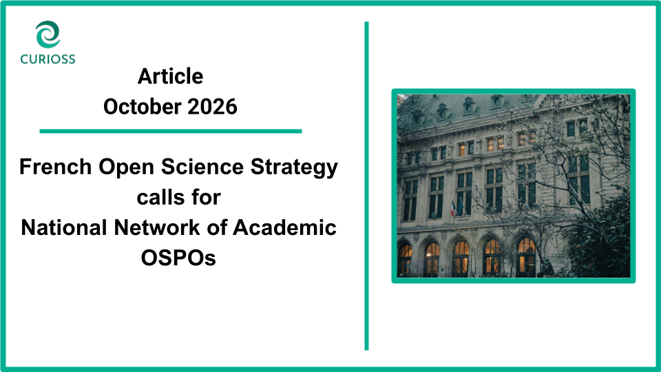 France's new Open Science Strategy calls for a National Network of Academic OSPOs